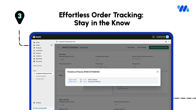 Moeiteloze ordertracking