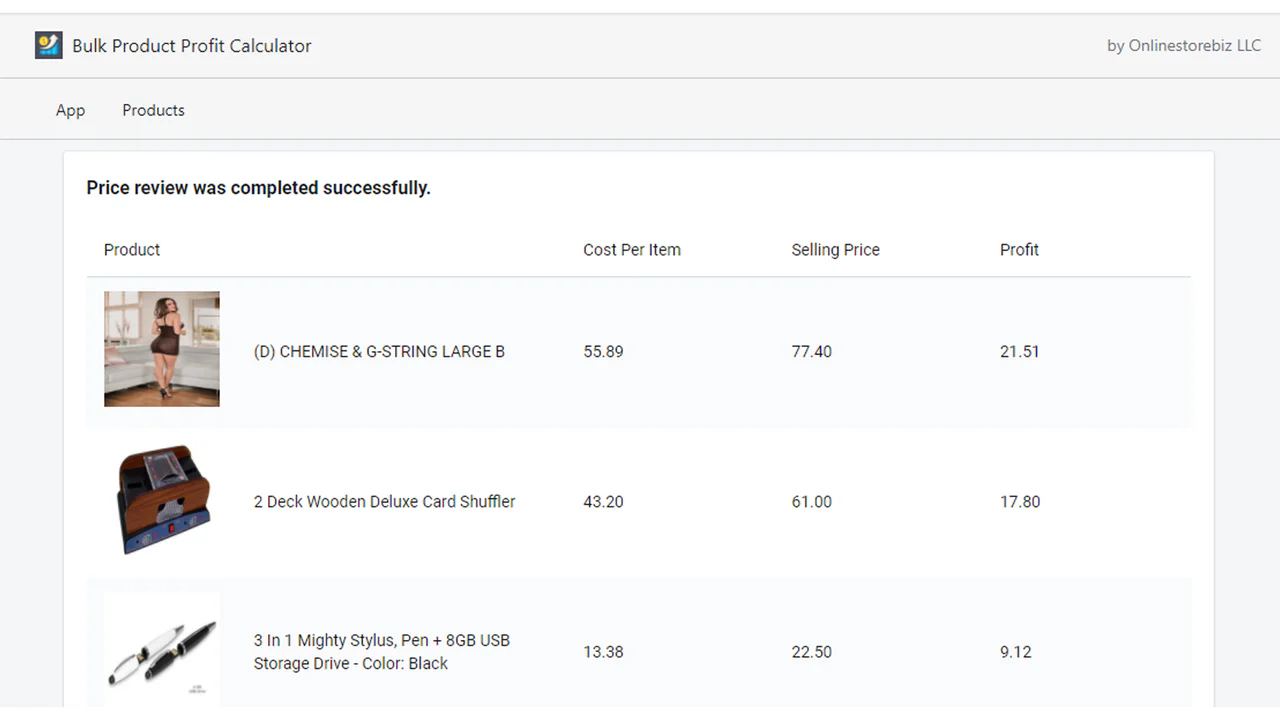 4 - Bulk Product Profit Calculator