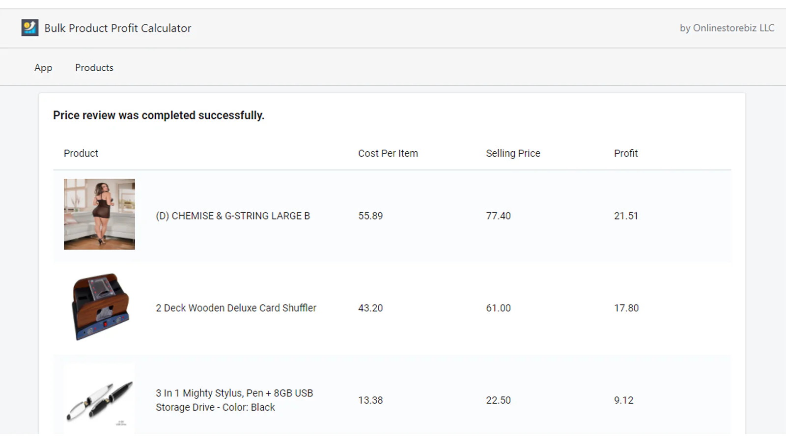 4 - Bulk Product Profit Calculator