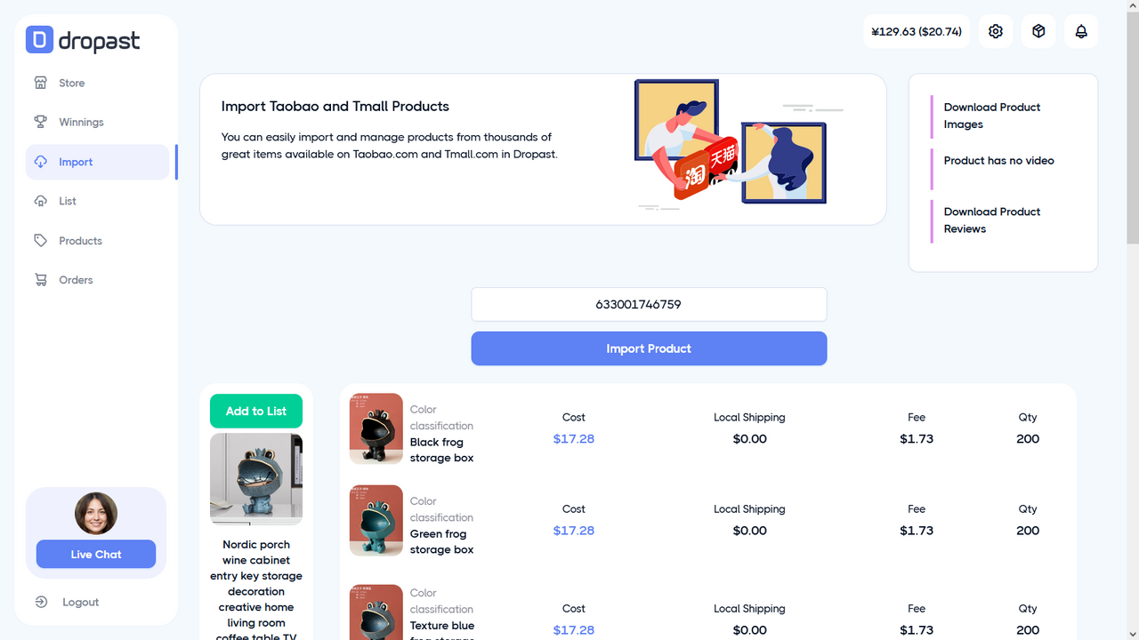 Dropast - Taobao Dropshipping Tudo em Um 