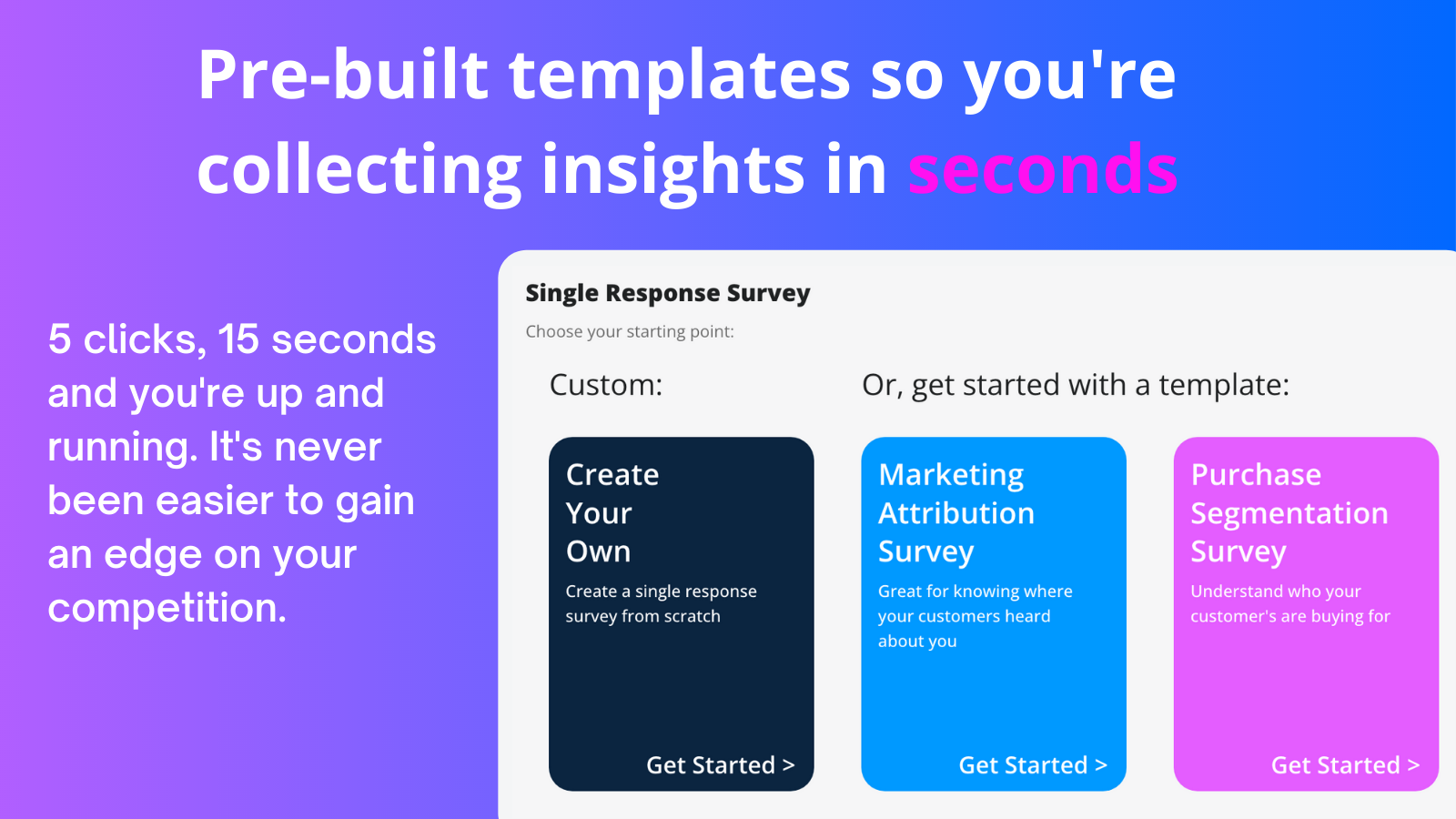 Voorgemaakte sjablonen voor Post Purchase Surveys