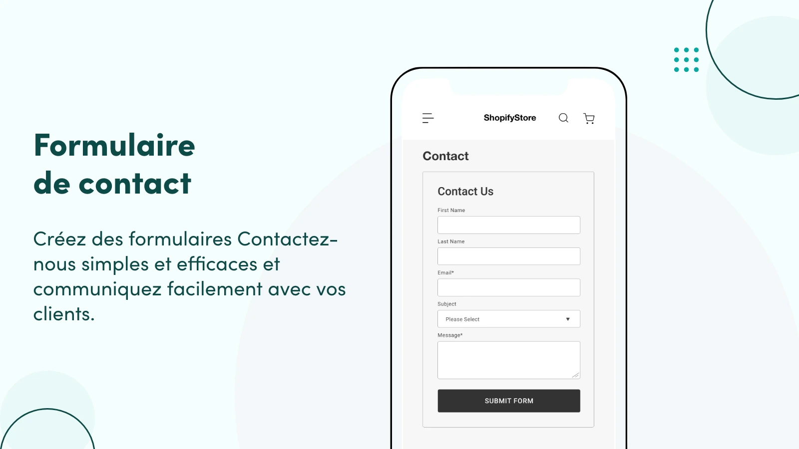 Formulaire de contact