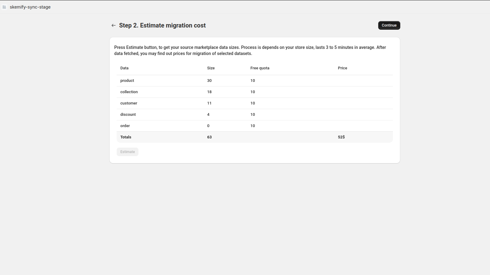 Skemify ‑ Wix Woo Migration Screenshot