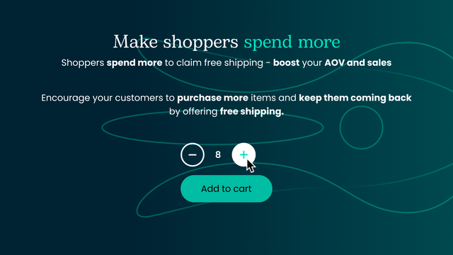 Laat shoppers meer uitgeven met Shopify-winkel Gratis verzenddoelen