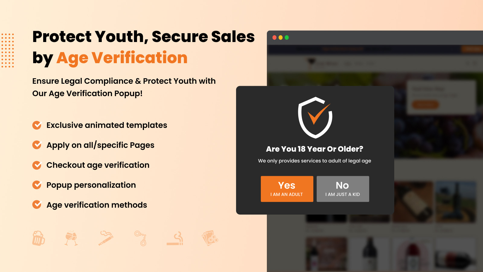 Age Verification popup