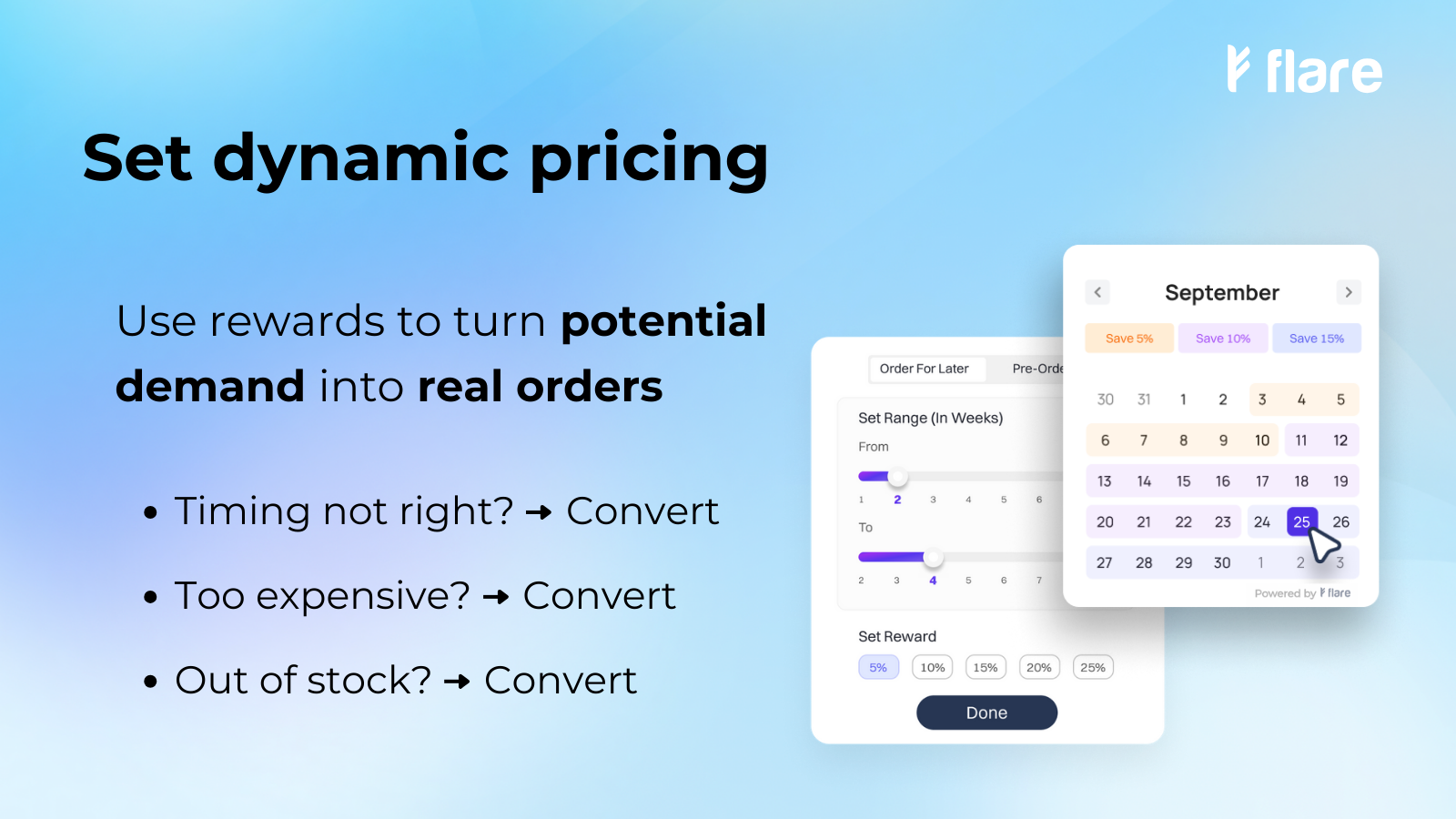 Set dynamic pricing