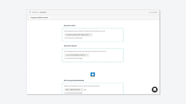 synchronisatie dashboard