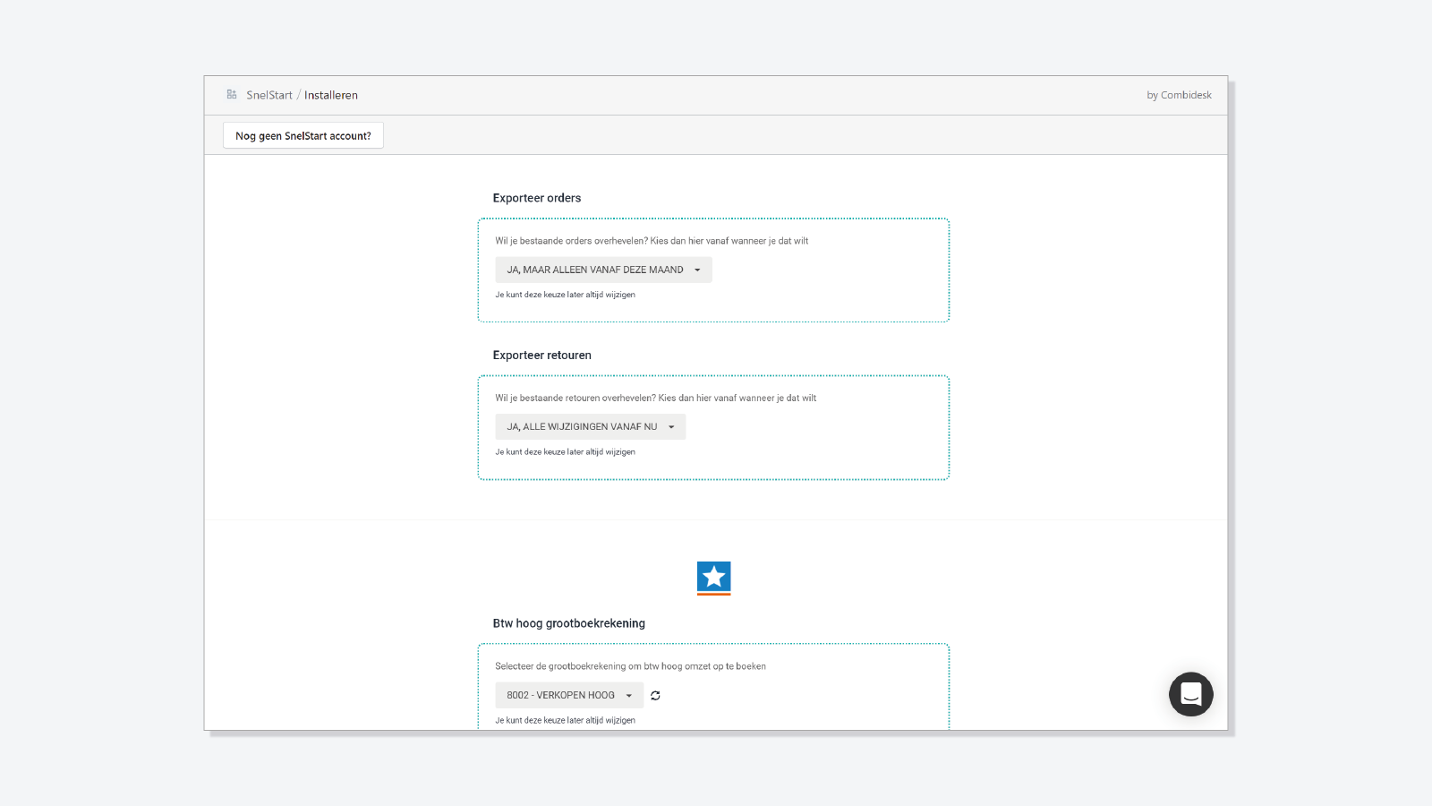 synchronisatie dashboard