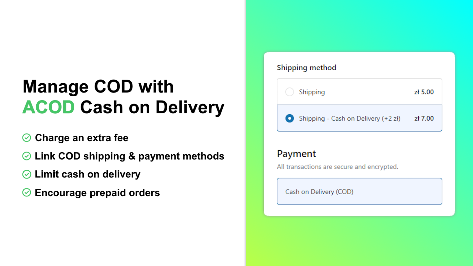 ACOD: Cash On Delivery Fee Screenshot