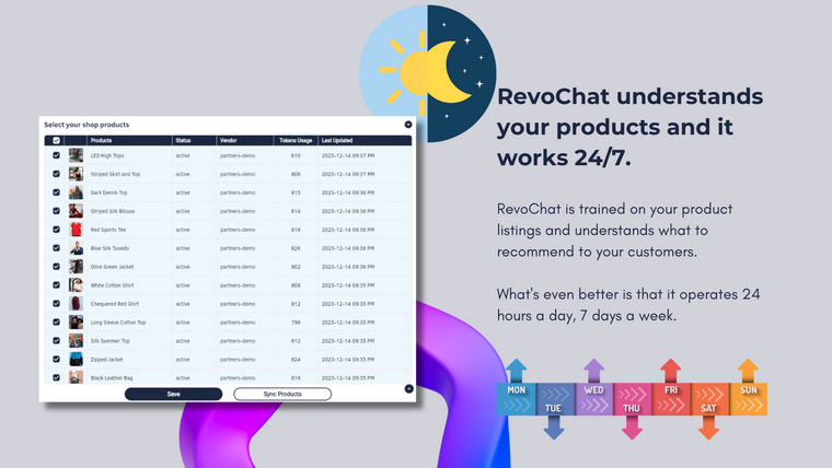 RevoChat: AI Sales Chatbot Screenshot