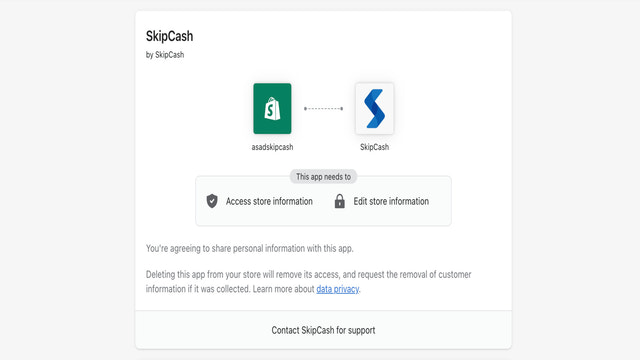 instalação do skipcash