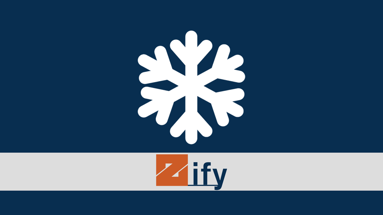 Zifyapp Snö / Snöfall Effekt