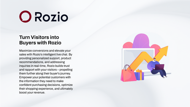 Rozio Chat: Steigert Verkäufe und konvertiert Besucher
