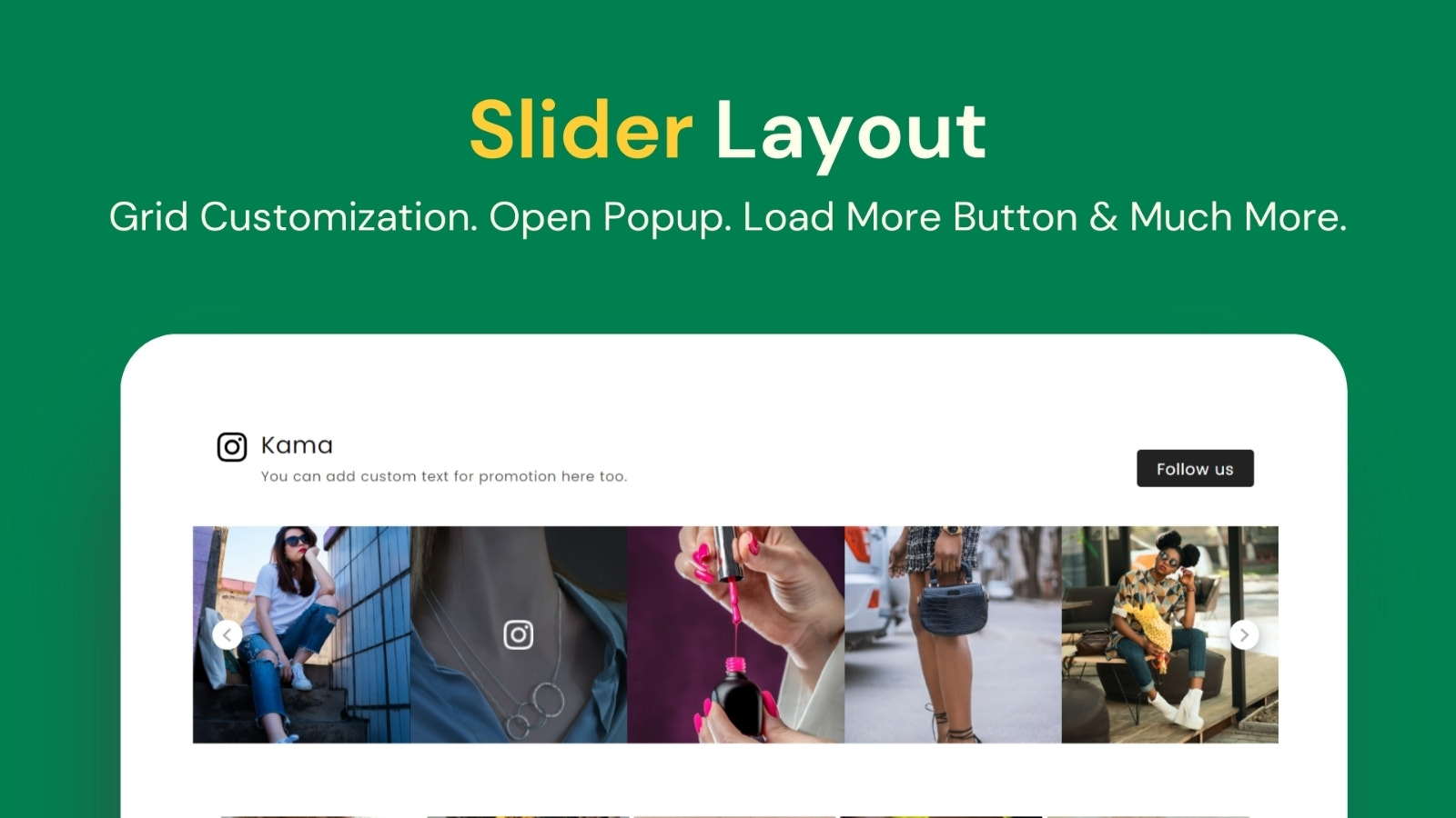 Mise en page en Slider