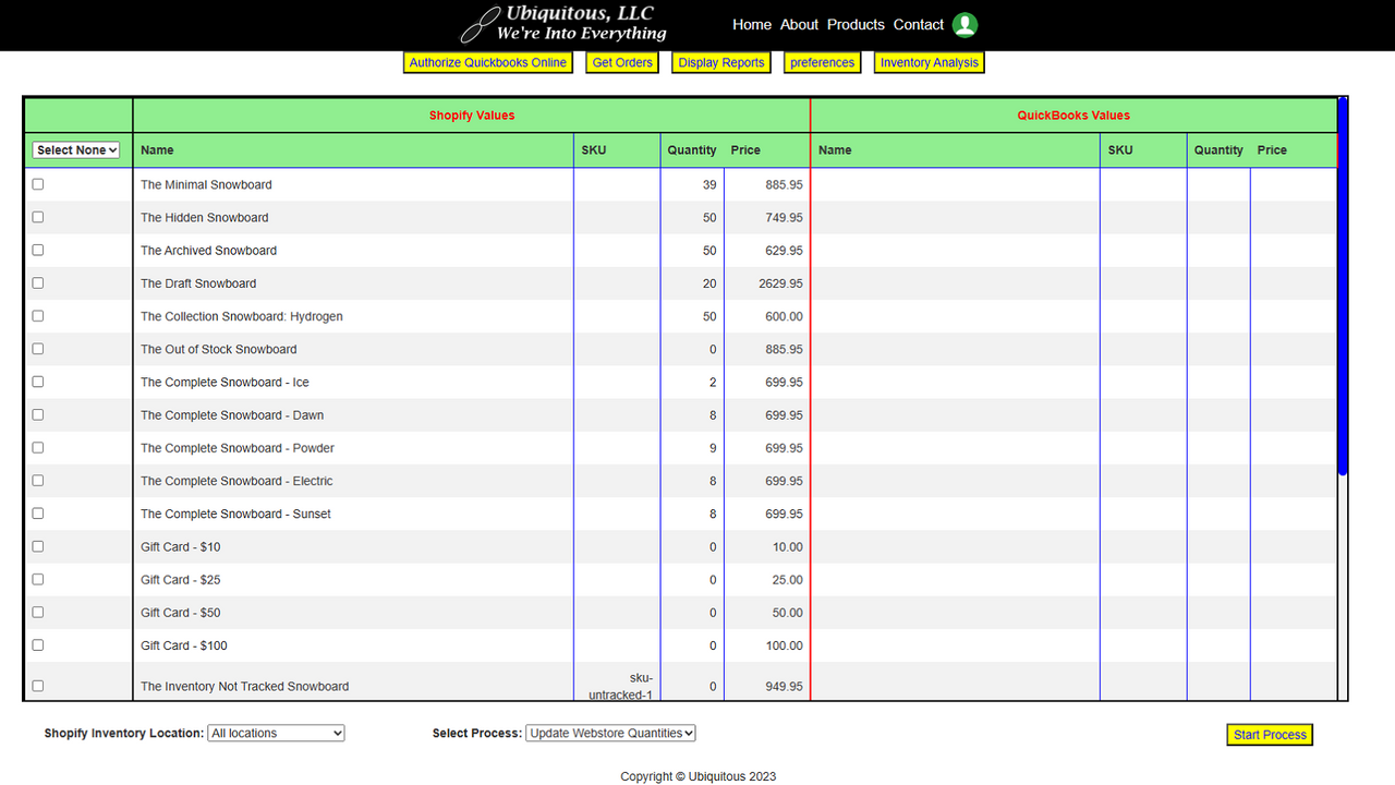 Manage Inventory