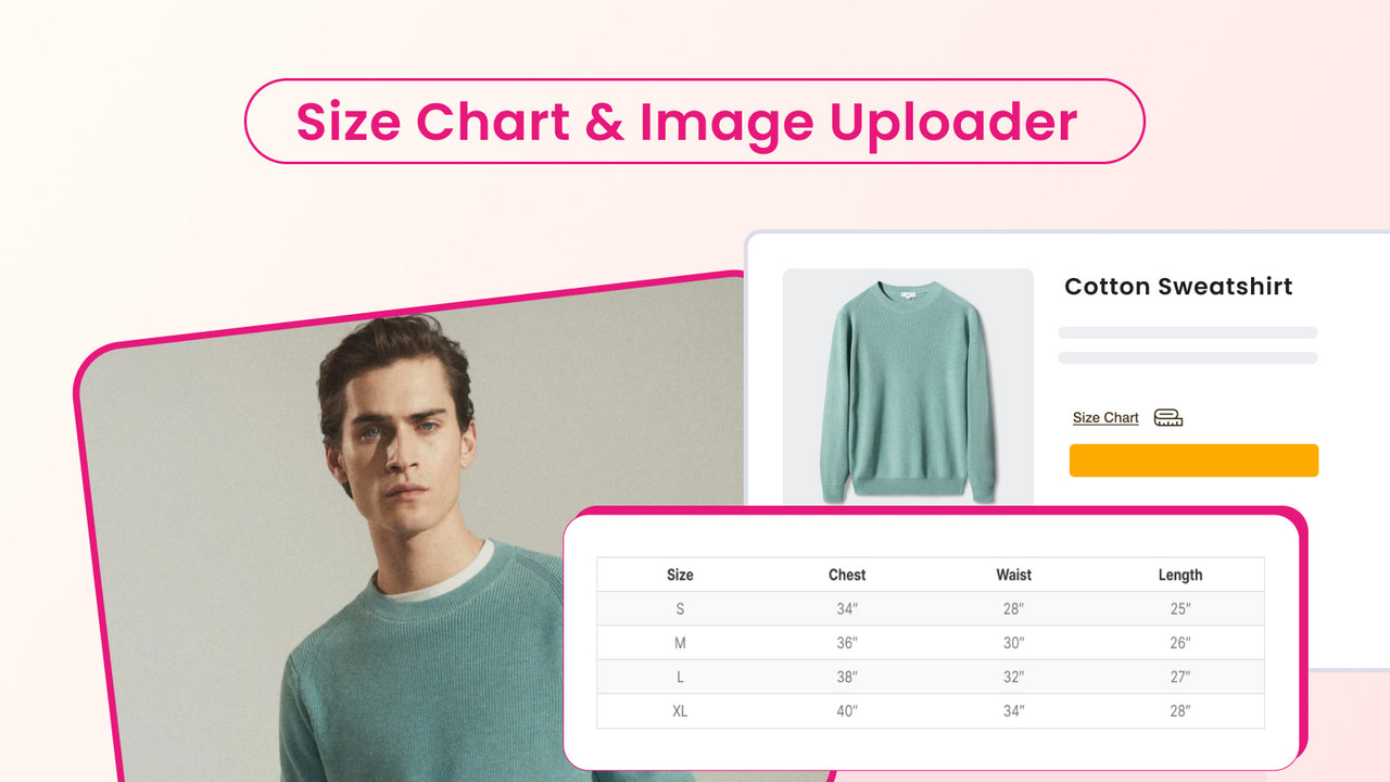 Size Chart & Image Uploader