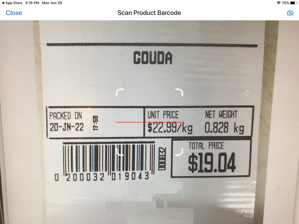 barcode with price