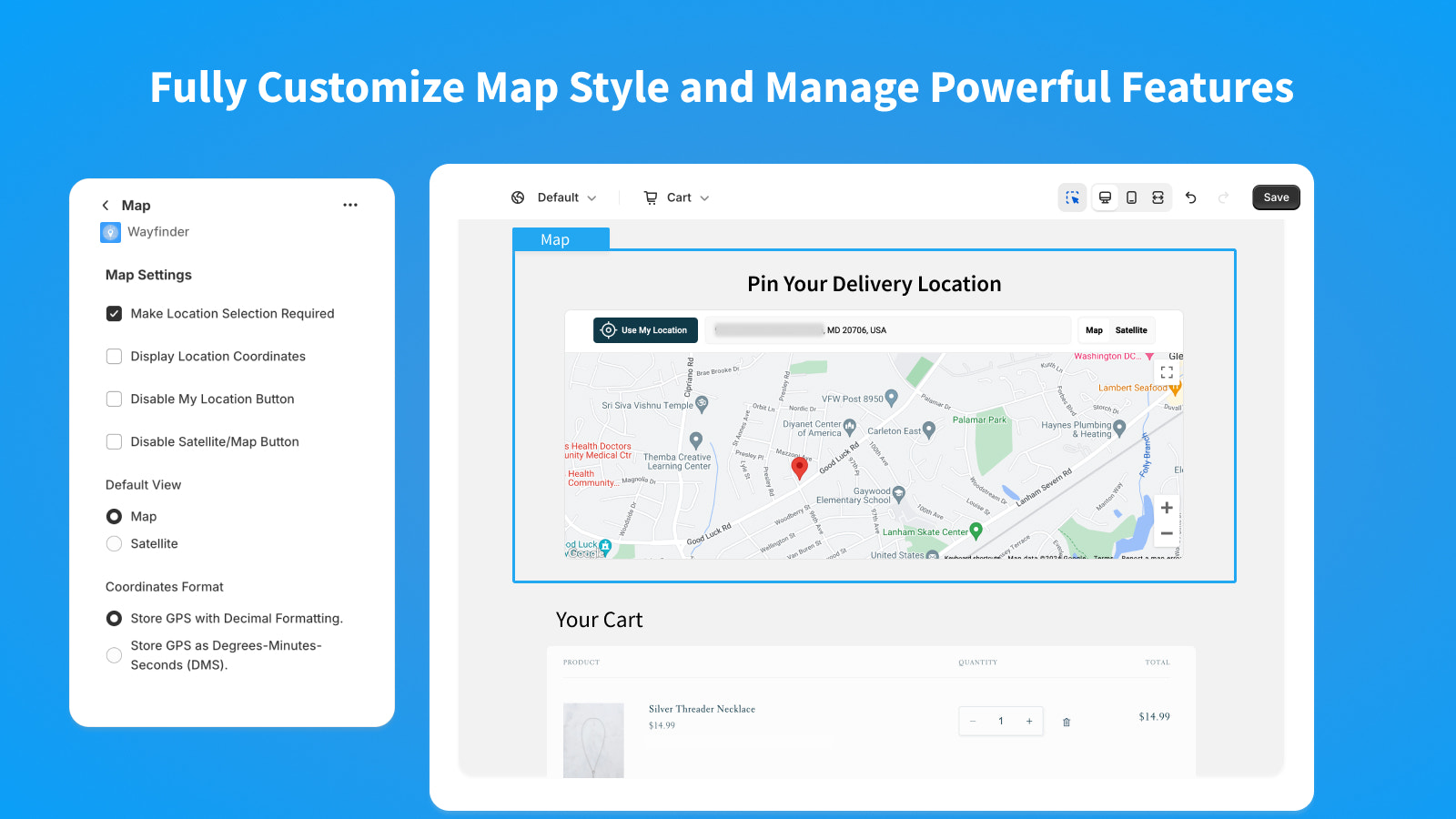 Fully Customize Map Style and Manage Powerful Features