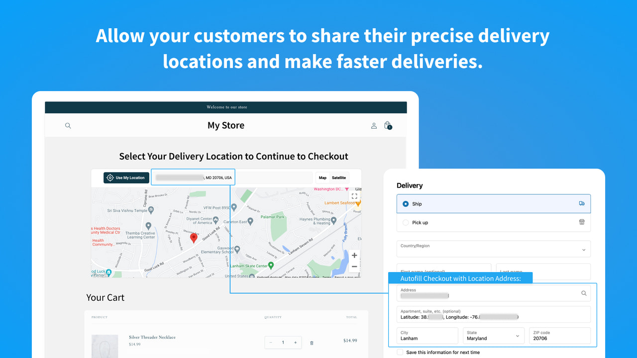 Obtain your Customers’GPS Coordinates and make faster deliveries
