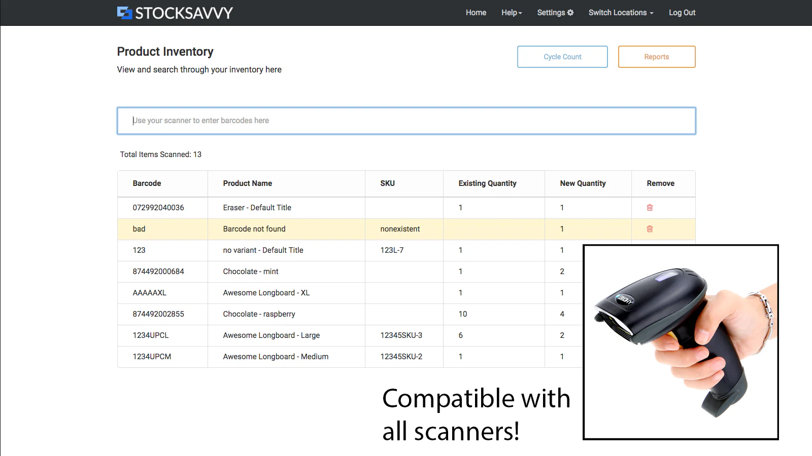 Compatibel met alle scanners