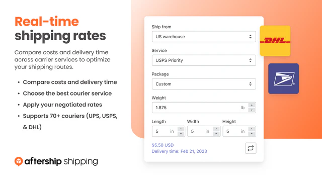 Rabatterede USPS & DHL forsendelsespriser