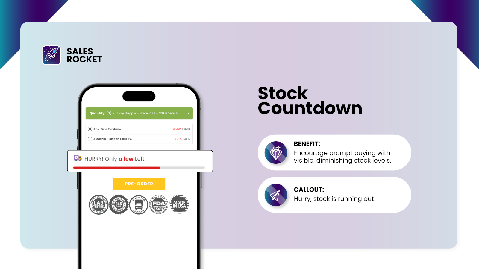 ROCKET: Sales Pop Ups & Popup Screenshot