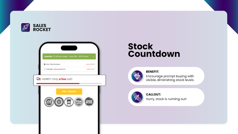 ROCKET: Sales Pop Ups & Popup Screenshot