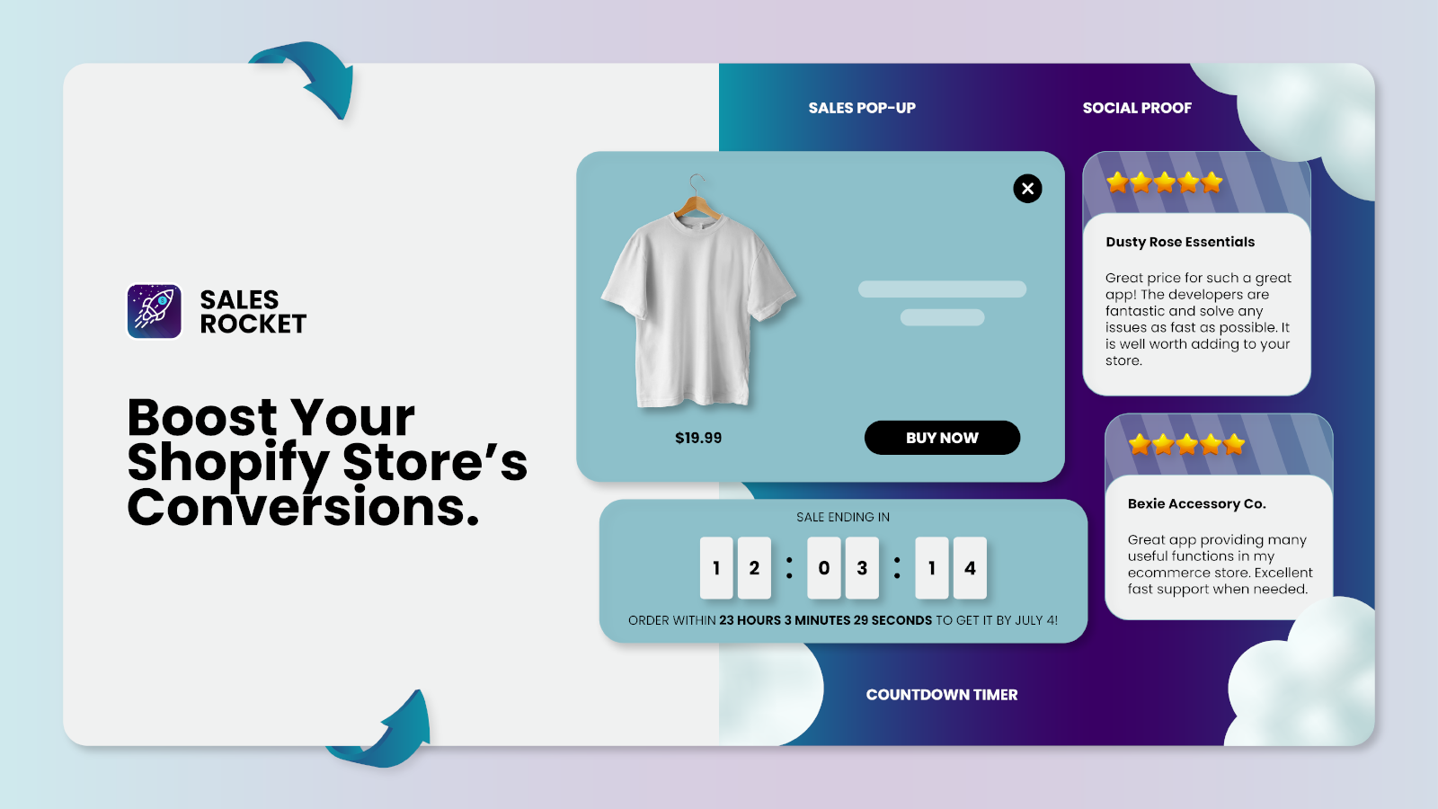 ROCKET: Sales Pop Ups & Popup Screenshot