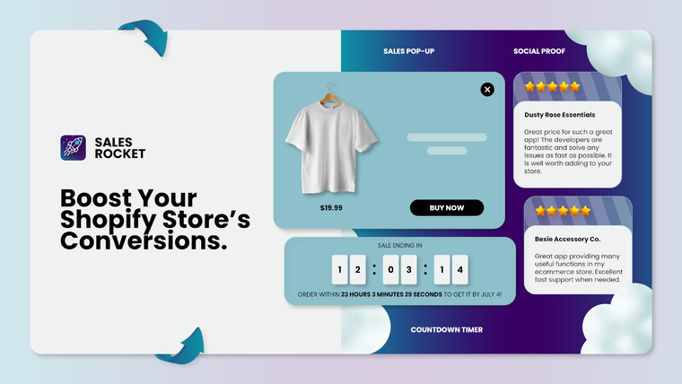 ROCKET: Sales Pop Ups & Popup Screenshot