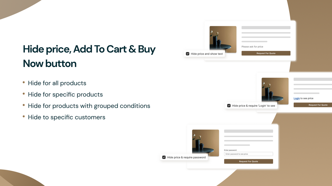 quote snap hide price on all page by contact form