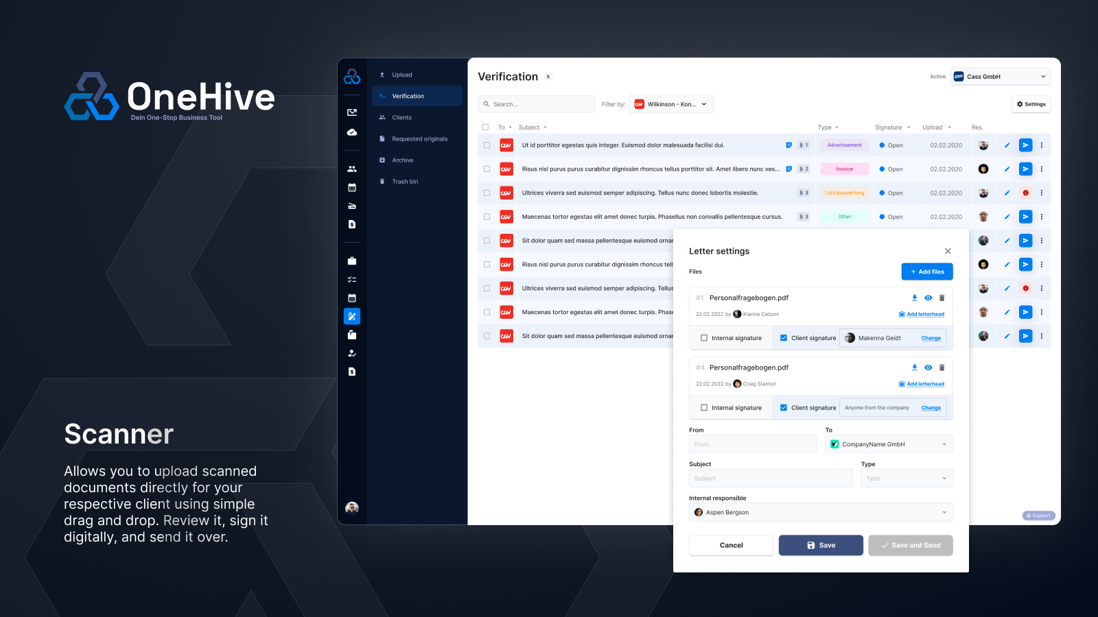 OneHive Screenshot