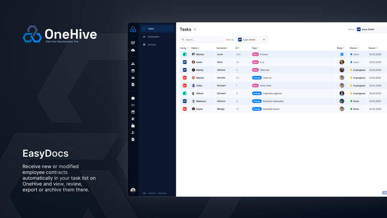 OneHive Screenshot