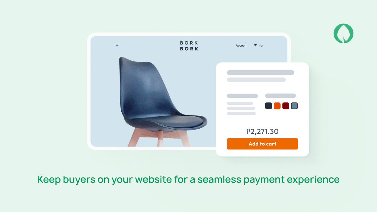 Keep buyers on your website for a seamless payment experience