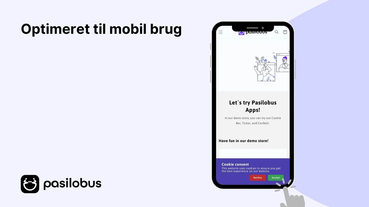 Pasilobus EU-cookiebjælke Shopify