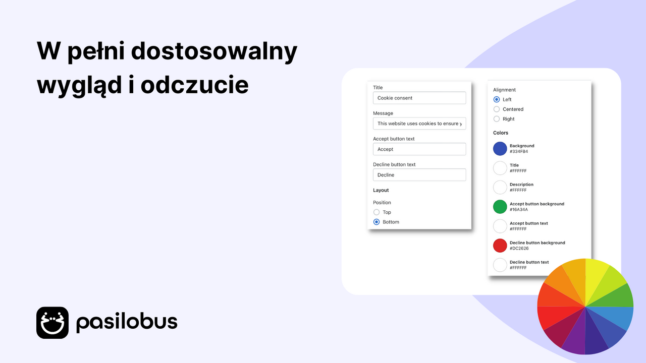 W pełni dostosowalny wygląd i odczucie.