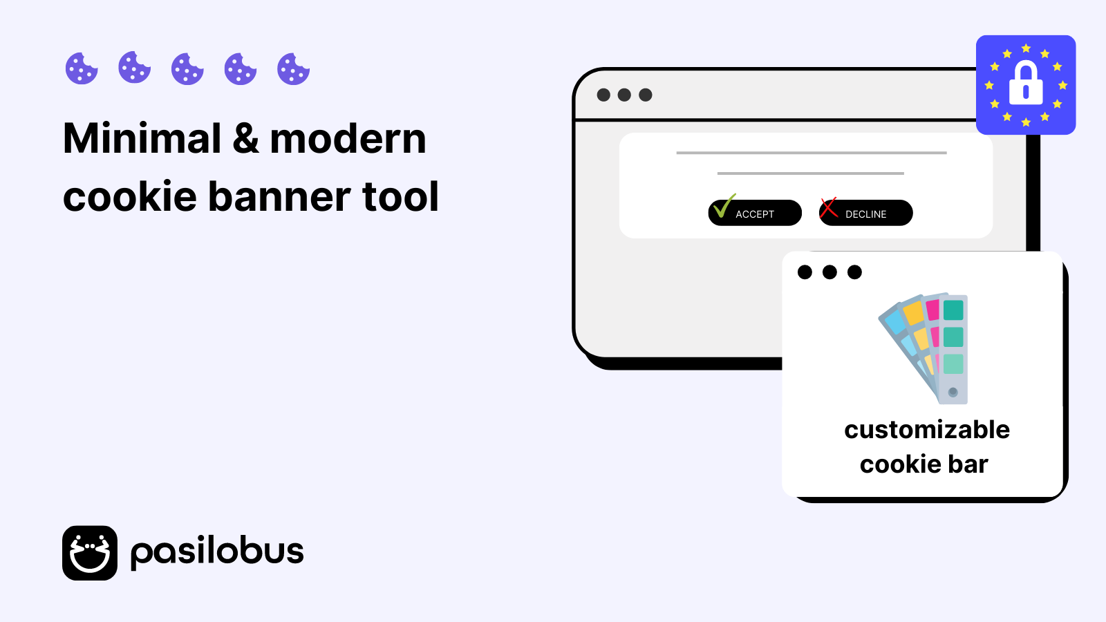 EU Cookie Bar GDPR ‑ Pasilobus Screenshot