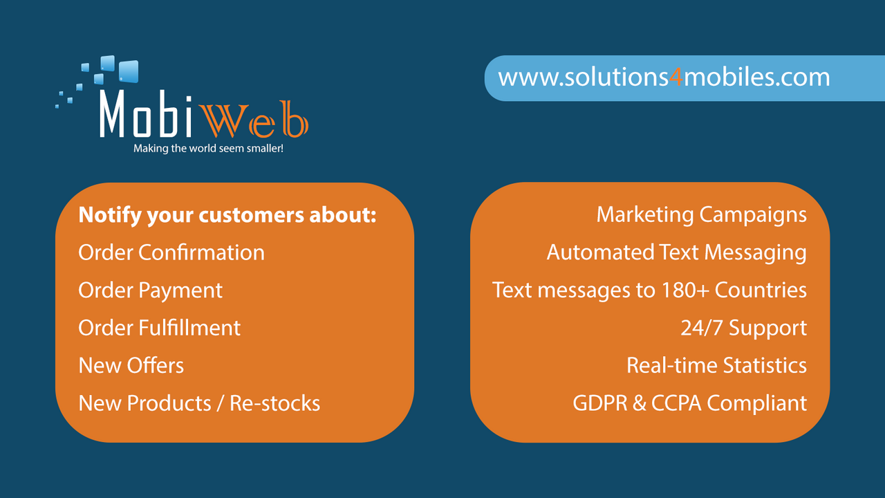 Características de la aplicación MobiWeb SMS