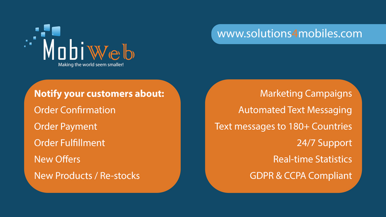 MobiWeb SMS Integration Screenshot