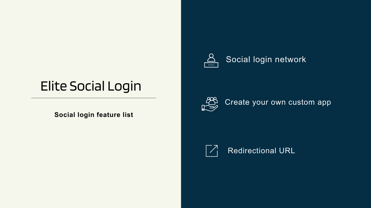 social media login netværk