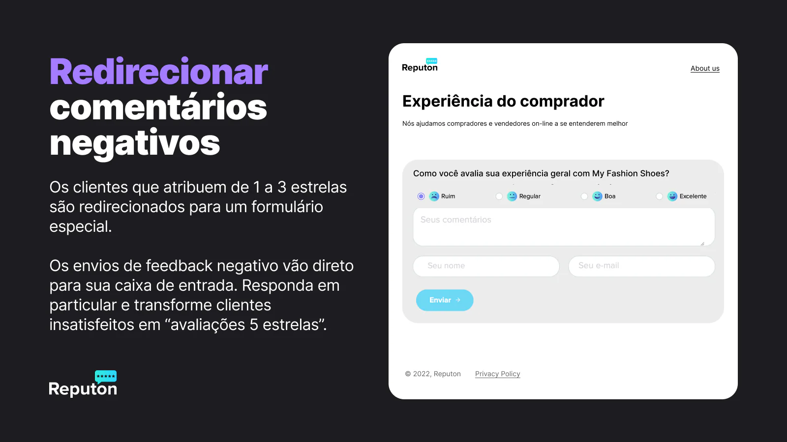 estatísticas de feedback