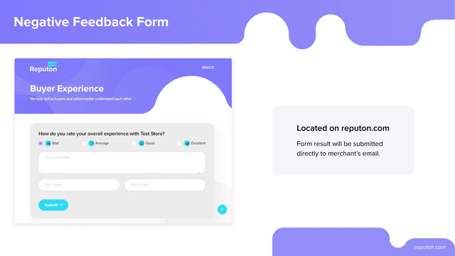 Reputon feedback form