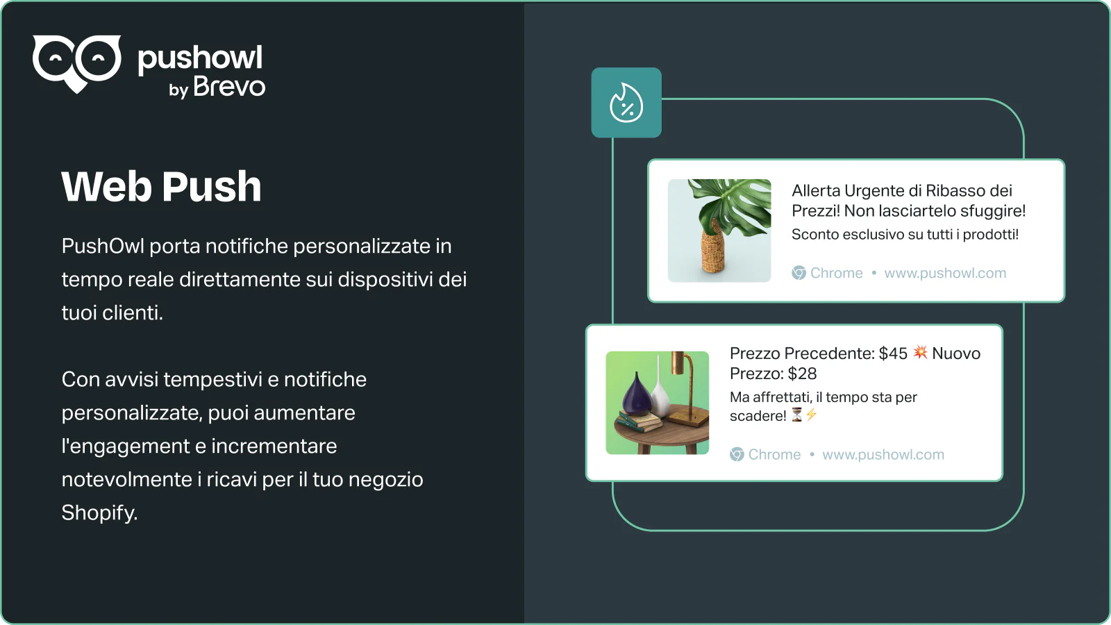 Invia notifiche push puntuali e personalizzate in tempo reale