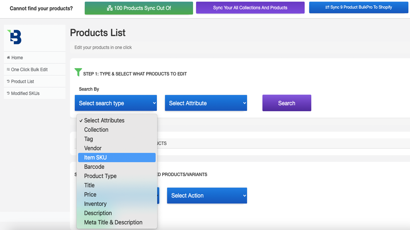 Editor de Productos en Masa