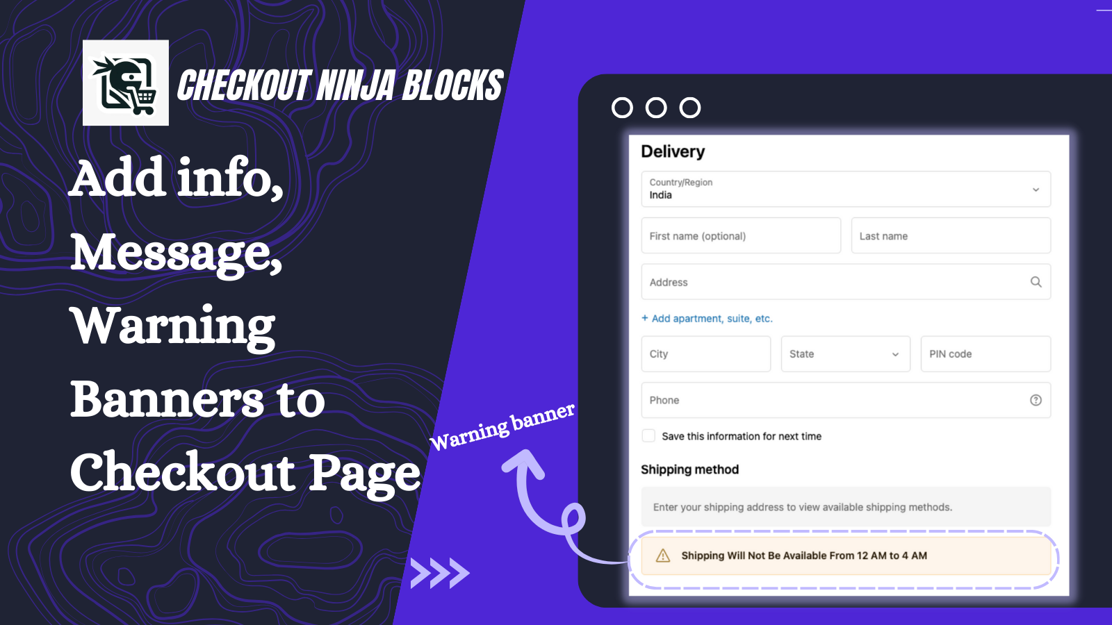 Checkout blocks and page rename custom rules