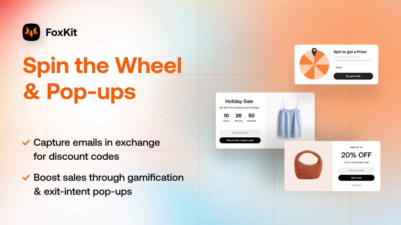 Popup spin the wheel foxkit