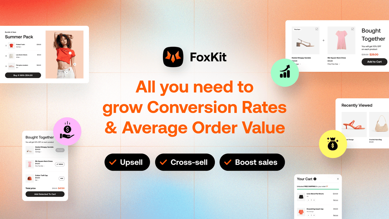 Upsell Cross-Sell Pakete Rabatt FoxKit