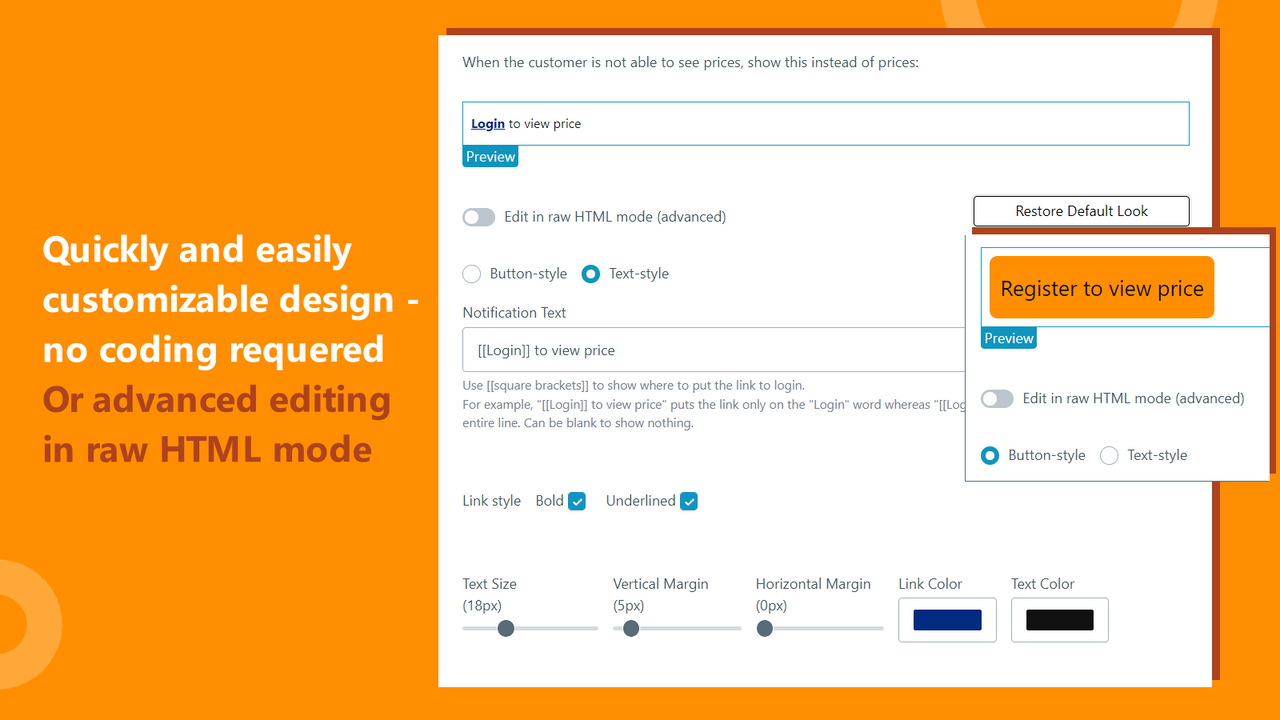 Designing your login message is easy