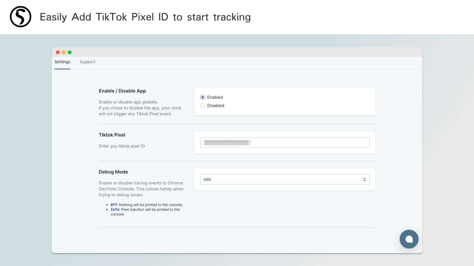 Easily Add TikTok Pixel ID to start tracking