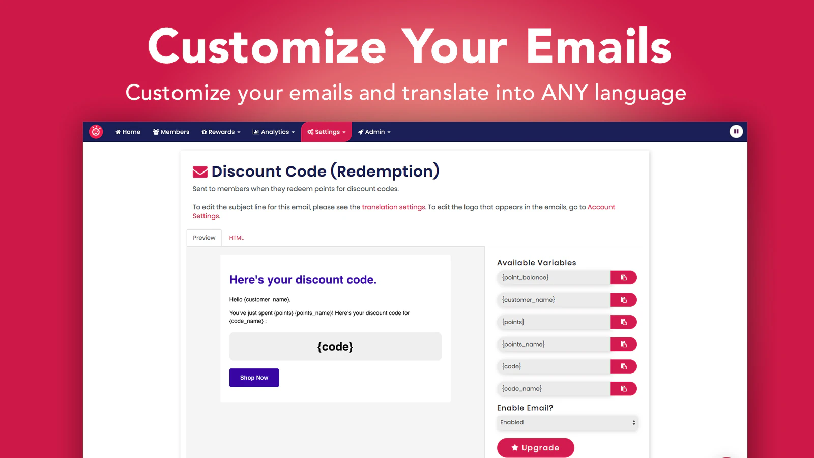 Customize Your Emails