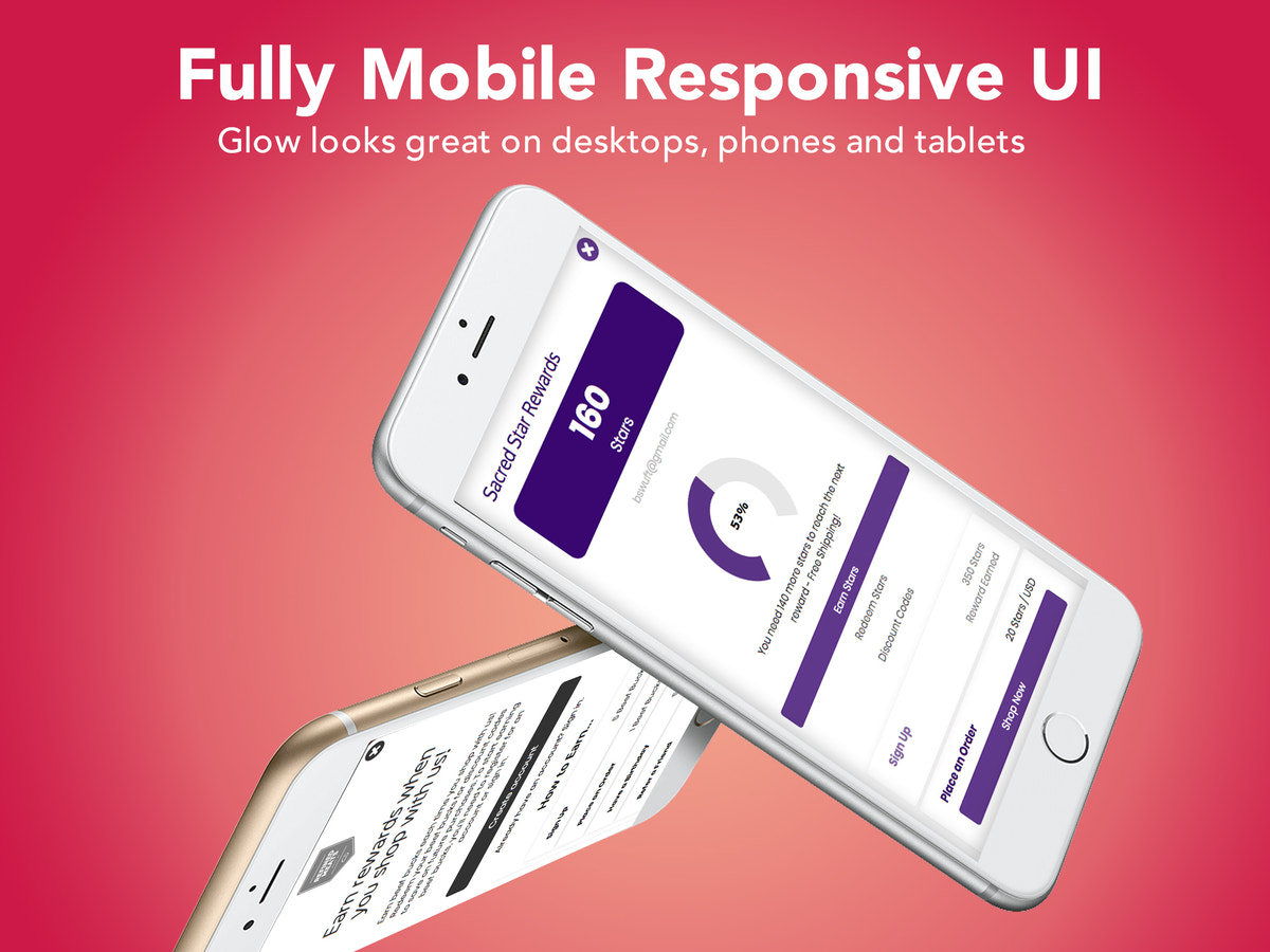 Fully Mobile Responsive User Interface